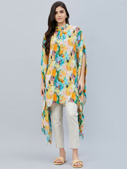 First Resort by Ramola Bachchan - Multicoloured Marine Print Tunic Dress
