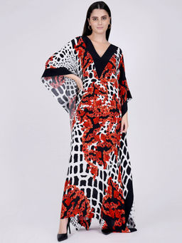 First Resort by Ramola Bachchan - Multi Colour Kaftan
