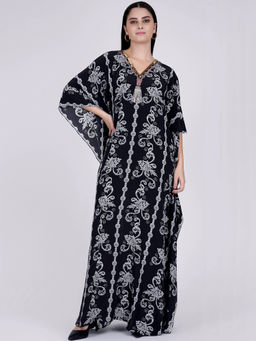 First Resort by Ramola Bachchan - Black Kaftan