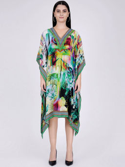 First Resort by Ramola Bachchan - Multi Colour Kaftan