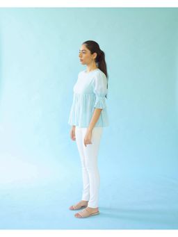 MONK & MEI - Blue Serena Top