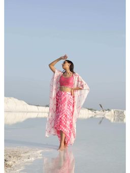 MONK & MEI - Pink Gloria Shrug