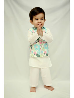 KALP - Max Floral Nehru jacket with Kurta and Pants (Set of 3)