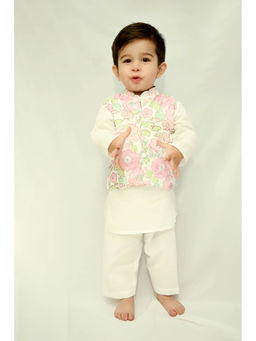 KALP - Finn Floral Nehru jacket with Kurta and Pants (Set of 3)