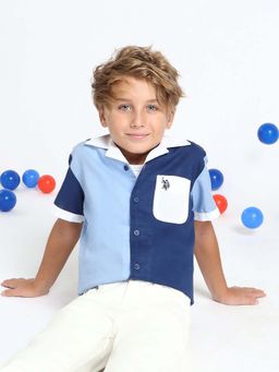 U.S. POLO ASSN. - Boys Multi-Color Colorblock Shirt