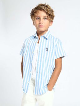 U.S. POLO ASSN. - Boys Blue Stripes Shirt