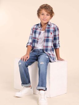 U.S. POLO ASSN. - Boys Multi-Color Checks Shirt