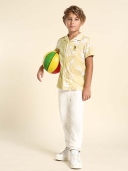 U.S. POLO ASSN. - Boys Yellow Floral Shirt