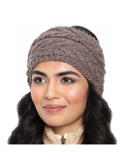 Magic Needles - Brown Acrylic & Resin Beanie