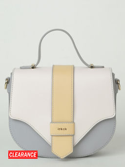 IYKYK by Nykaa Fashion - Grey White Satchel