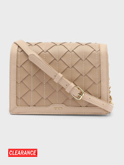 IYKYK by Nykaa Fashion - Compact Pink Applique Sling Bag