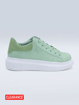 IYKYK by Nykaa Fashion - Trendy Casual Mint Sneakers