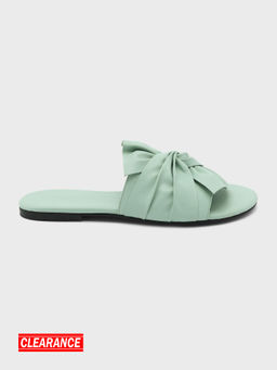 IYKYK by Nykaa Fashion - Mint Green Soft Knot Flats