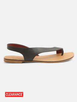 IYKYK by Nykaa Fashion - Lucy Premium Trendsetter Black Strap Flats