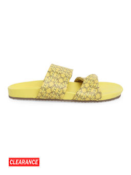 IYKYK by Nykaa Fashion - Belle Trendy Mustard Sliders