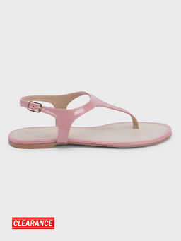 IYKYK by Nykaa Fashion - Nude Pink Solid Round Toe Thong Strap Flats