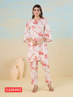 Likha - Pakistani Chintz Floral Printed Kurta with Pant LIKCFKS02 (Set of 2)