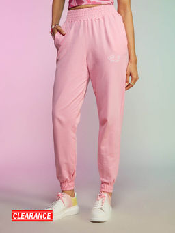 MIXT by Nykaa Fashion - Pink Loose Fit Full Length Joggers