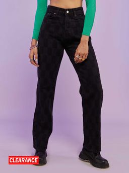 MIXT by Nykaa Fashion - Black High Waist Flared Denims