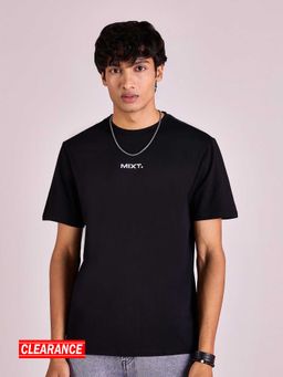 MIXT by Nykaa Fashion - Black Round Neck Printed T-Shirt