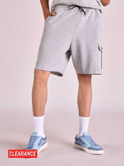 MIXT by Nykaa Fashion - Grey Solid Knee Length Shorts