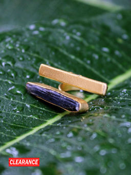 Pipa Bella by Nykaa Fashion - Gold Plated Ring With Purple Stone