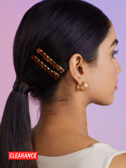 Pipa Bella by Nykaa Fashion - Pack of 2 Brown Ombre Hair Clips