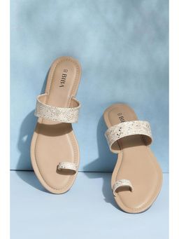 Biba - Textured Beige Flats