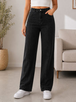 KOTTY - Women Black Cotton Blend Jeans