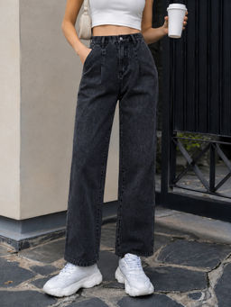 KOTTY - Women Black Cotton Blend Jeans