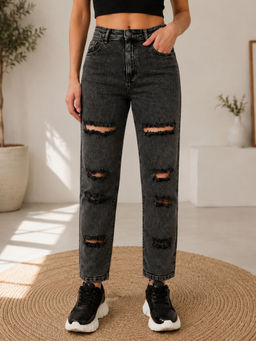 KOTTY - Women Grey Cotton Blend Jeans