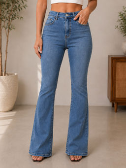 KOTTY - Women Blue Cotton Blend Jeans