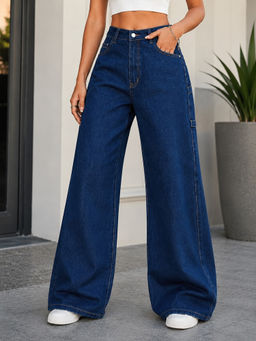 KOTTY - Women Blue Cotton Blend Jeans