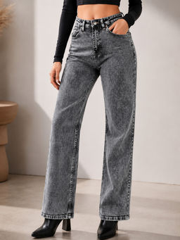 KOTTY - Women Grey Cotton Blend Jeans
