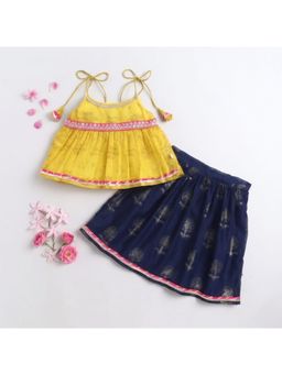 Many Frocks - Full Length Baby Ethnic Lehenga and Choli-Blue