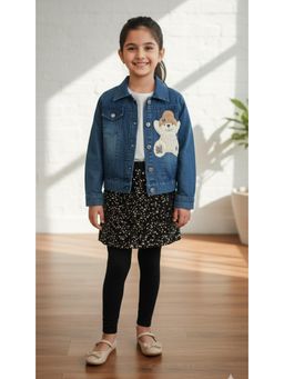 Aarika - Party Wear Blue Denim Jacket