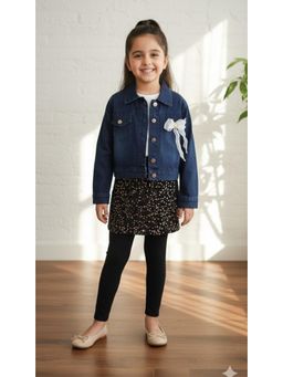 Aarika - Party Wear Navy Blue Denim Jacket