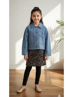 Aarika - Casual Wear Blue Solid Denim Jacket