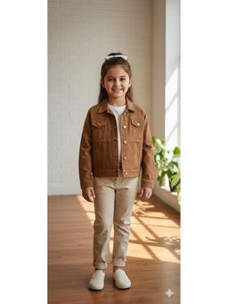 Aarika - Casual Wear Brown Denim Jacket
