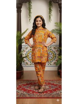 Aarika - Yellow Polyester Co-ord Set
