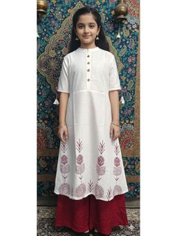 Aarika - White Pure Cotton Kurta