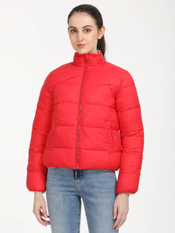 Levi's - Red Solid Full Sleeves Jacket