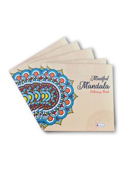 Indigifts - Mandala Art Book Set of 5, Coloring Book For Adults