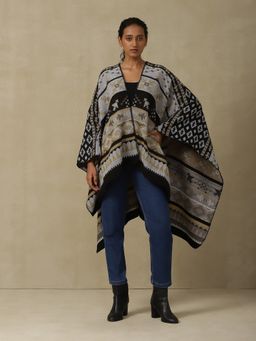 Aarke Ritu Kumar - Black & White Printed Shrug