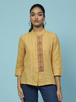 Aarke Ritu Kumar - Yellow Yarn Dyed Tunic