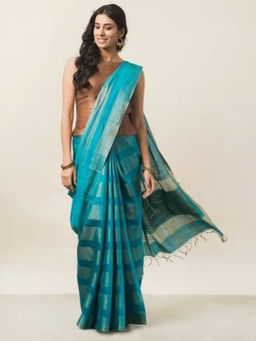 Fabindia - Silk Tussar Woven Sari