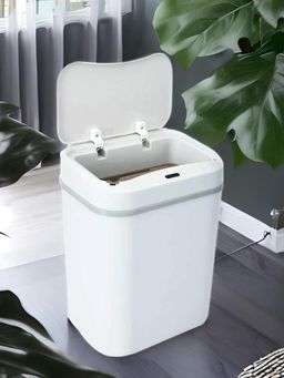 At Home by Nilkamal - Sensro Garbage Dustbin|Set of 1| Size - 12 Ltr - 25 cm x 33 cm| Grey