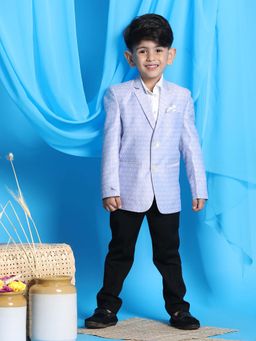 JBN Creation - Boys Banarasi Silk Jacquard Blazer