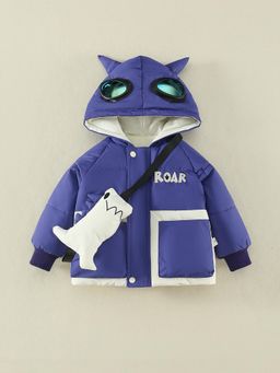 Hopscotch - Zip-Up Beast Windbreaker Jacket with Sling Doll