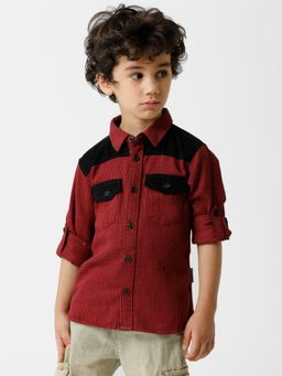Kate & Oscar - Boys Shirts - Red